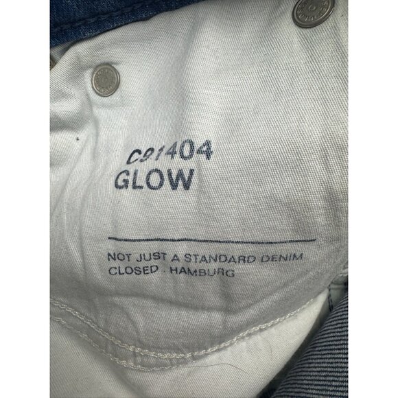 Closed Glow Jeans Women's 25 Blue Denim Made in Italy Ankle Raw Hem Hi Rise - Picture 13 of 13